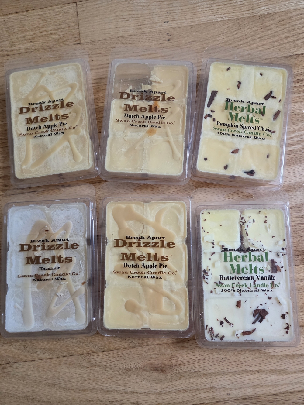 Drizzle & Herbal Melts Wax Melt Pack — Yellow, Cream, White